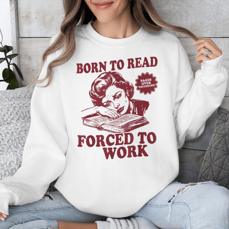 Book Readers Forced To Work Sadness Unisex Sweatshirt