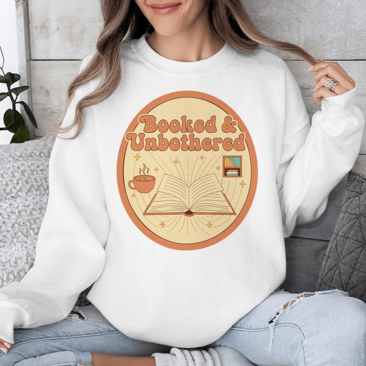 Booked & Unbothered Book Lover Tee Unisex Sweatshirt