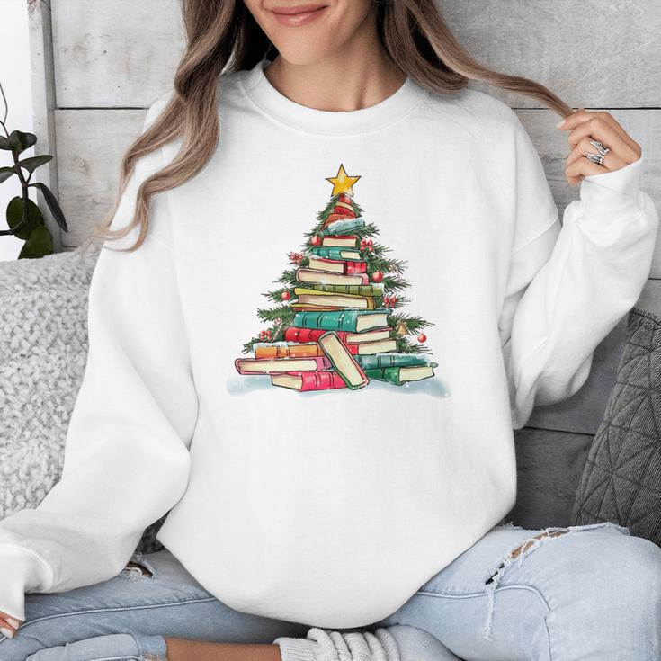 All Booked For Christmas Book Christmas Tree Lights Xmas Unisex Sweatshirt All Booked For Christmas Book Christmas Tree Lights Xmas Unisex Sweatshirt