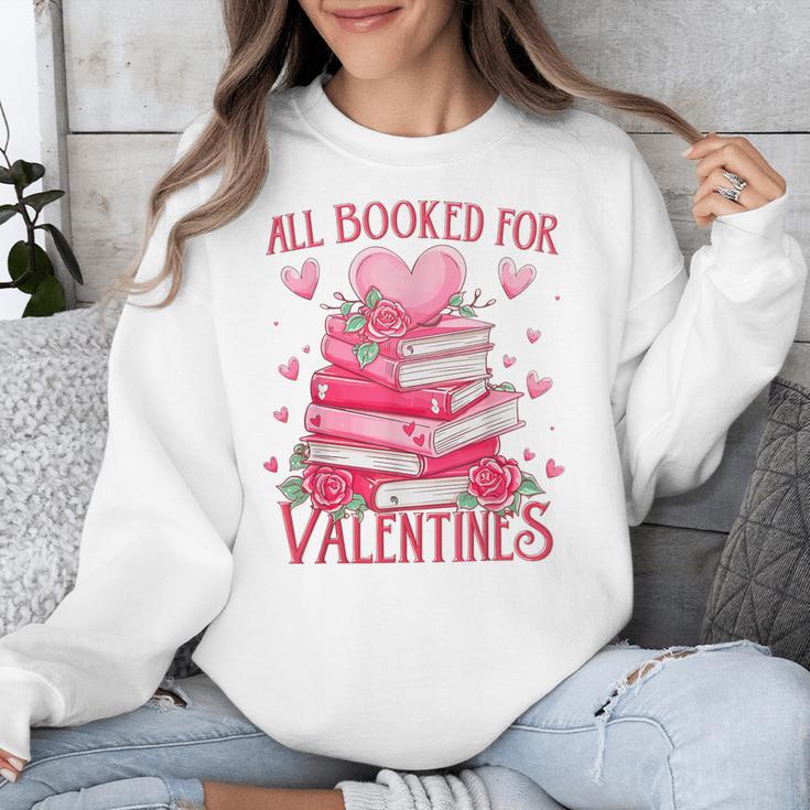 All Booked For Valentine Books Lover Teacher Floral Unisex Sweatshirt All Booked For Valentine Books Lover Teacher Floral Unisex Sweatshirt