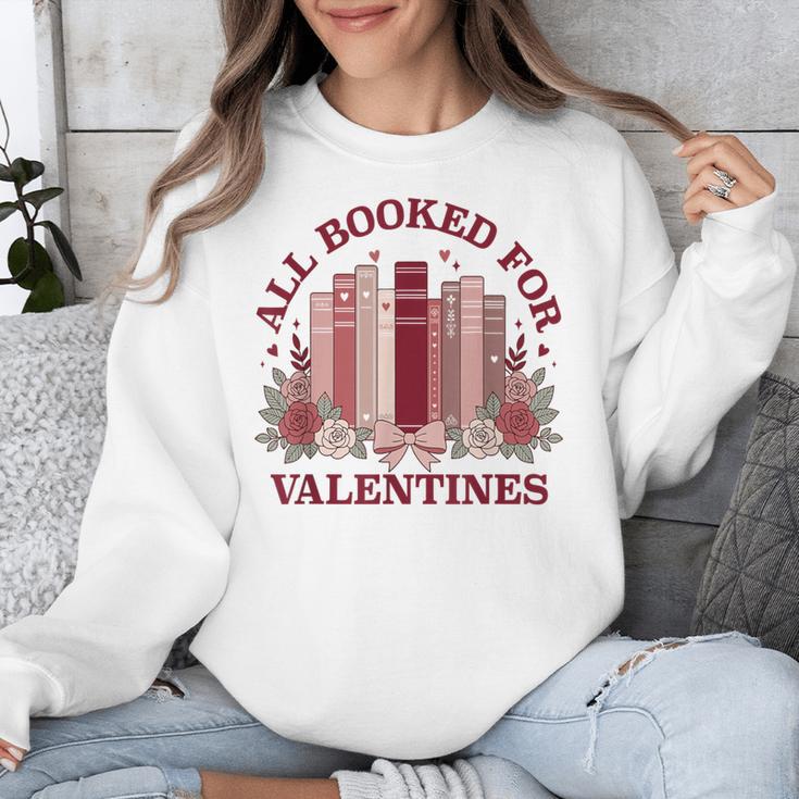 All Booked For Valentines Day Bookish Readers Book Lovers Unisex Sweatshirt