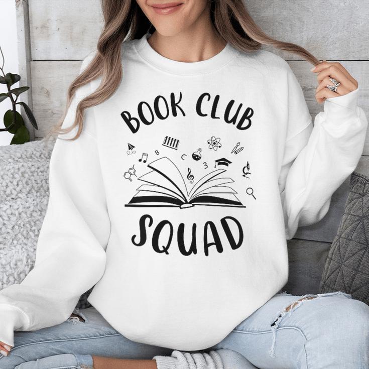 Books Club Squad Reading Book Lover Book Minimalist Team Tee Unisex Sweatshirt