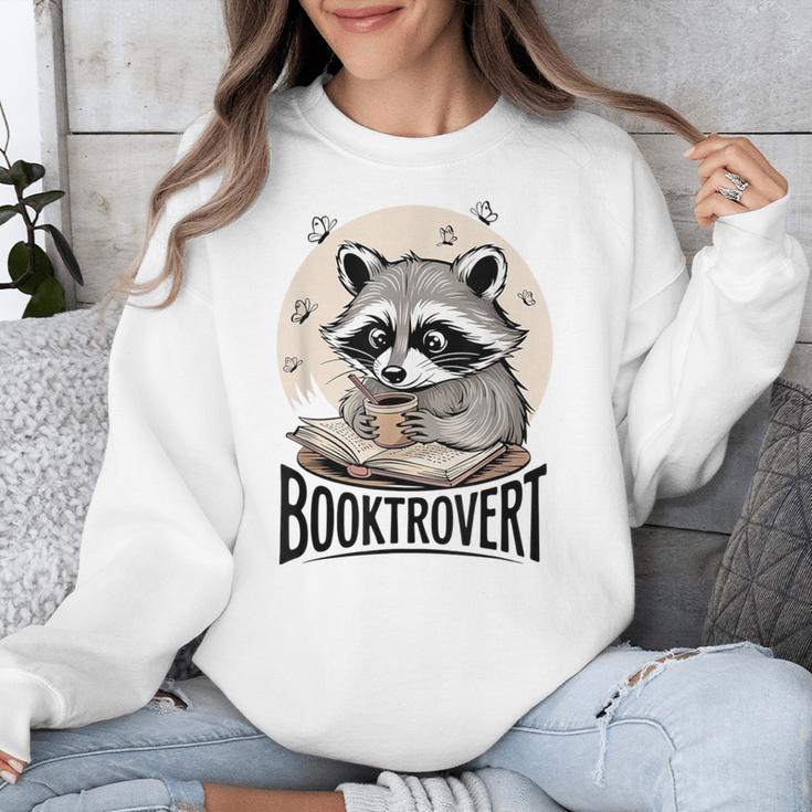 Booktrovert Raccoon Reading And Coffee For Book Lover Unisex Sweatshirt Booktrovert Raccoon Reading And Coffee For Book Lover Unisex Sweatshirt
