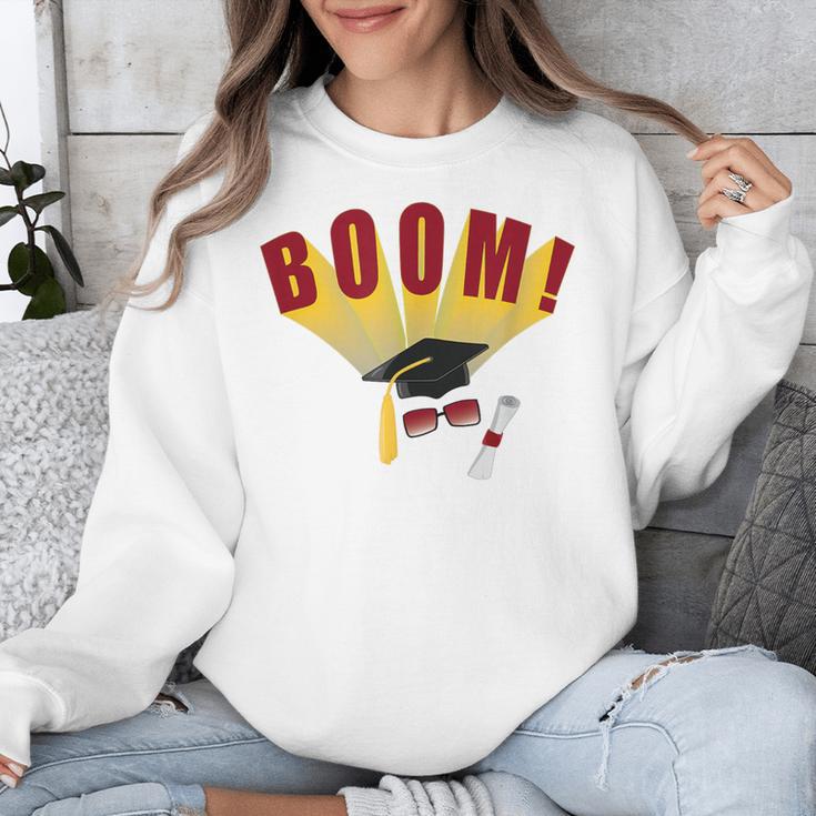 Boom Graduation Hat And Diploma For Proud Graduate Unisex Sweatshirt