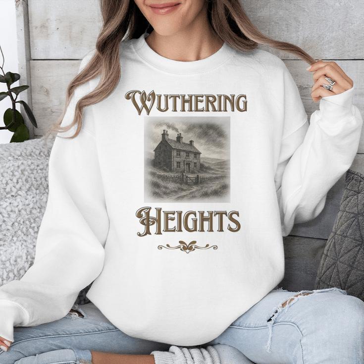 Bronte Novel Wuthering Heights Moorland Gothic Book Cover Unisex Sweatshirt