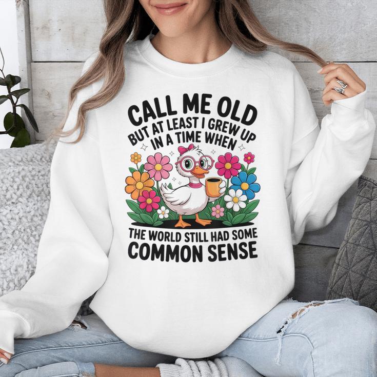Call Me Old Seniors Nostalgia Retro Humor Casual Unisex Sweatshirt
