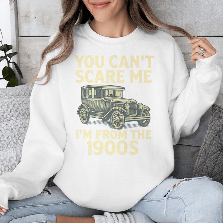 You Can't Scare Me I'm From The 1900s Retro Vintage Car Premium Unisex Sweatshirt