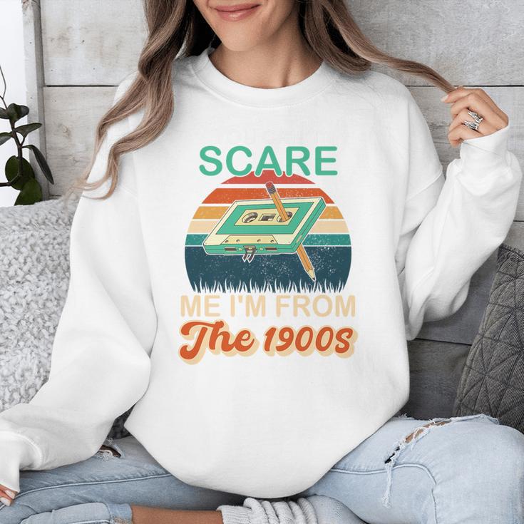 You Can't Scare Me I'm From The 1900s Retro Vintage Premium Tri-Blend Unisex Sweatshirt