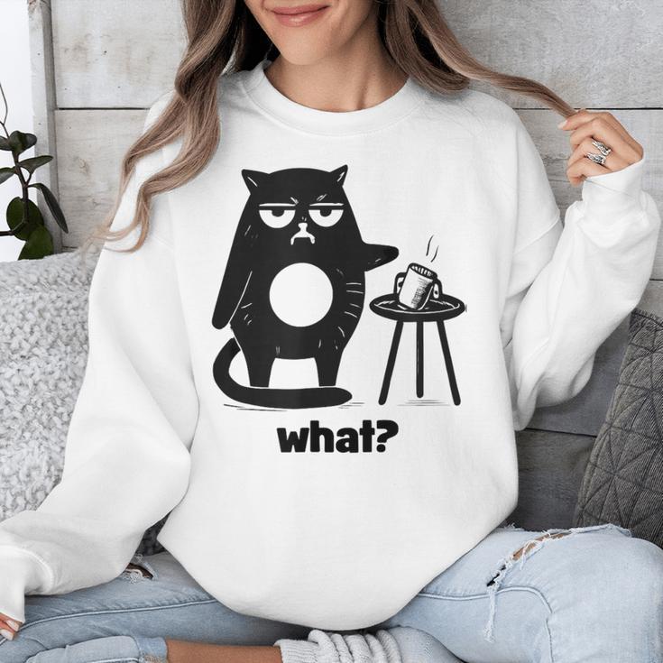 Cat What Humor Introvert Anti-Social Unisex Sweatshirt Cat What Humor Introvert Anti-Social Unisex Sweatshirt