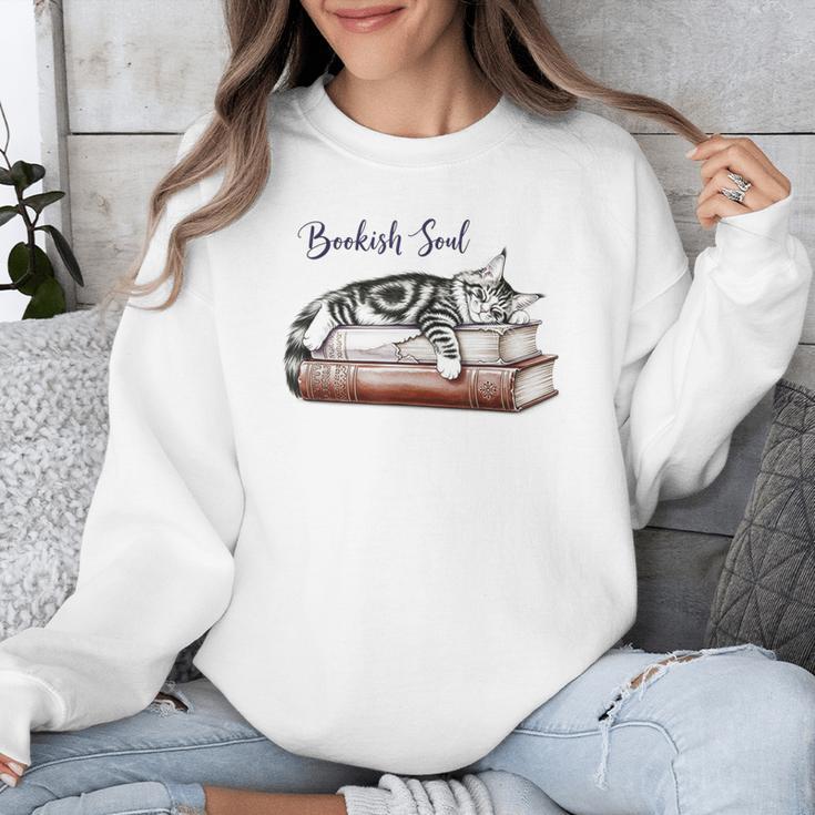 Cat Life Books And Cats Cat Lover Cat Mom Book Lovers Unisex Sweatshirt