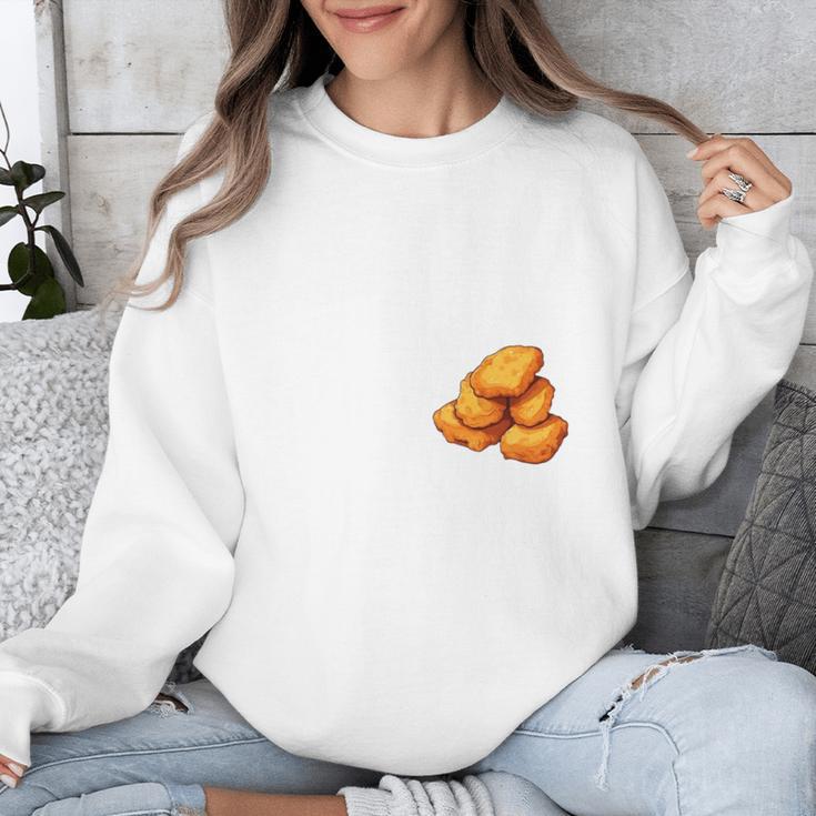 Chicken Nugget Saying Introvert Nuggie Foodie Food Unisex Sweatshirt Chicken Nugget Saying Introvert Nuggie Foodie Food Unisex Sweatshirt