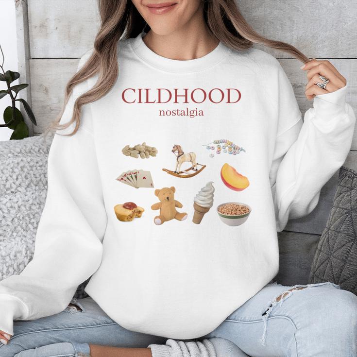 Childhood Nostalgia Good Memories Teddy Bear Ice Cream Unisex Sweatshirt