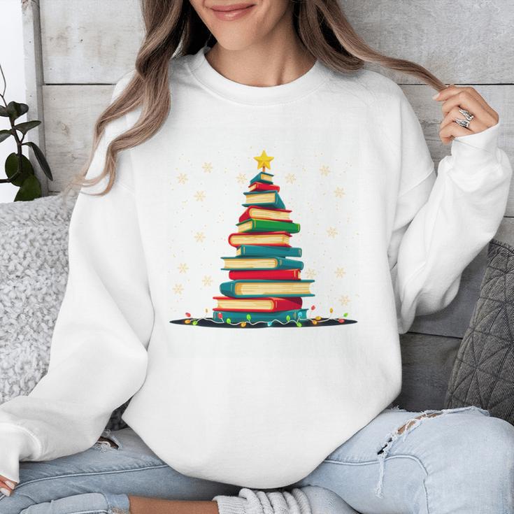 Christmas Tree Of Books Holiday Unisex Sweatshirt
