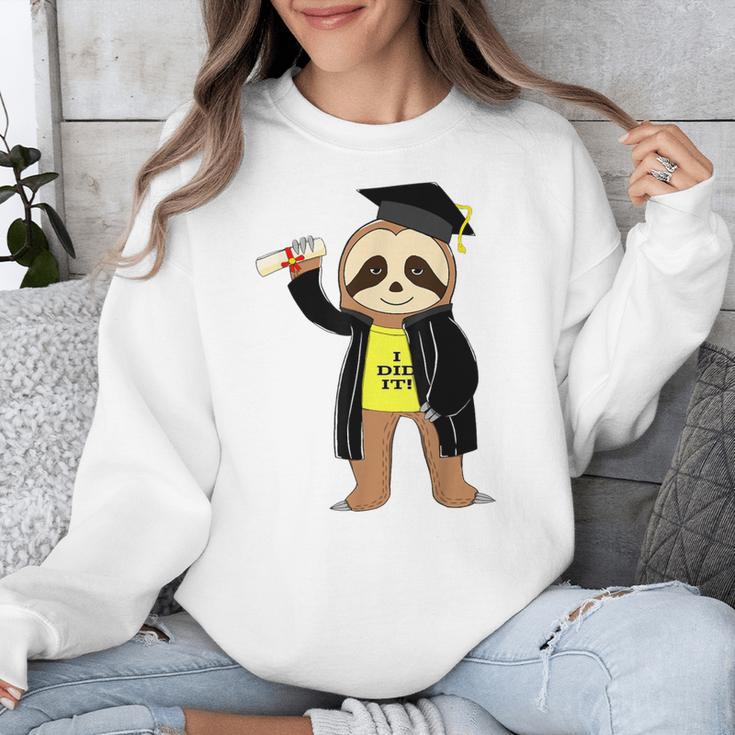 Class Of 2022 Sloth Graduation Masters College High School Unisex Sweatshirt