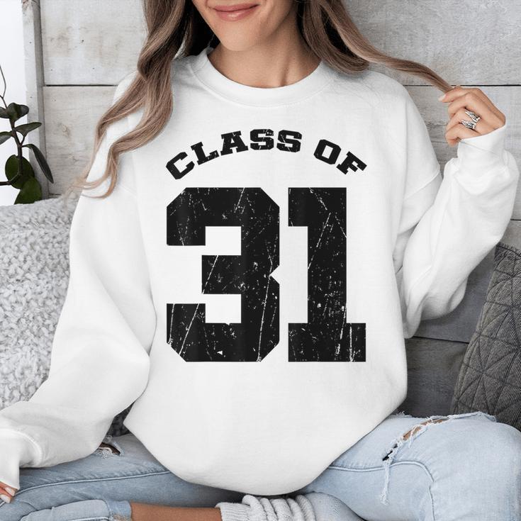 Class Of 31 Date High School Kindergarten Graduation Shirt Unisex Sweatshirt
