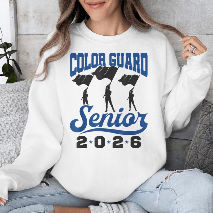 Color Guard Senior 2026 Flags Marching Band Graduation Grad Unisex Sweatshirt