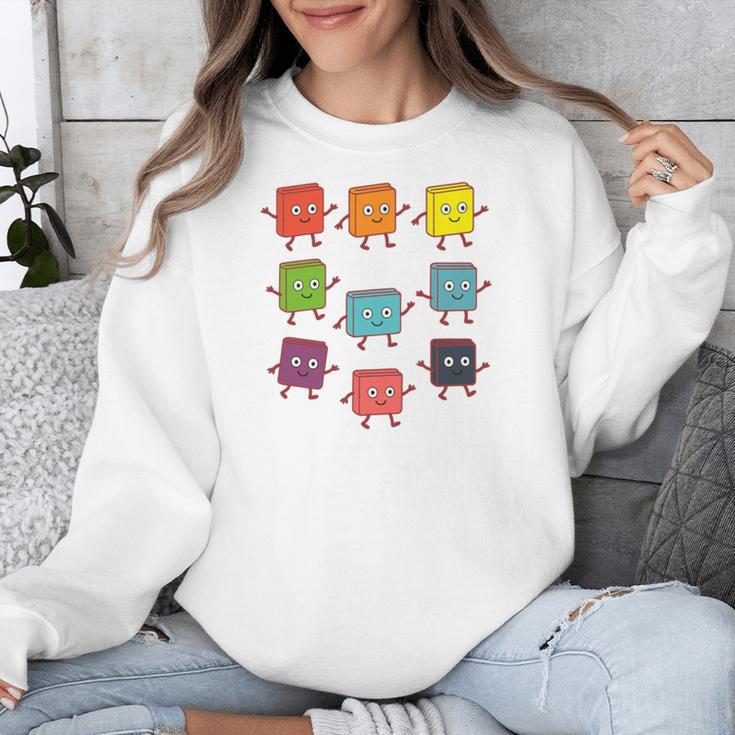 Color Our World Book Lover Reading Bookworm Reader Unisex Sweatshirt