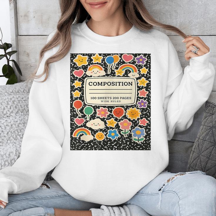Composition Notebook Costume Teacher Matching Halloween Book Unisex Sweatshirt