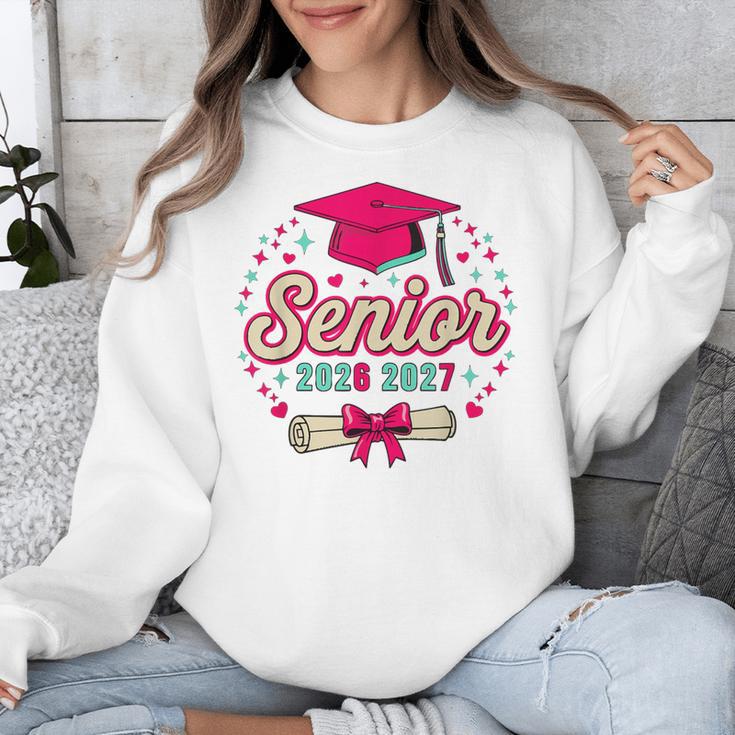 Coquette Pink Bow Senior 2026 2027 Graduation Unisex Sweatshirt
