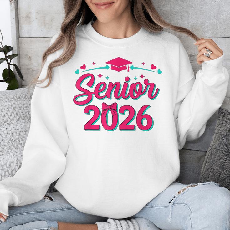 Coquette Pink Bow Senior 2026 Class Of Graduation Unisex Sweatshirt