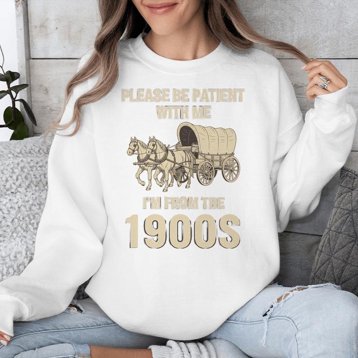 Country Please Be Patient With Me I'm From The 1900s Vintage Premium Tri-Blend Unisex Sweatshirt