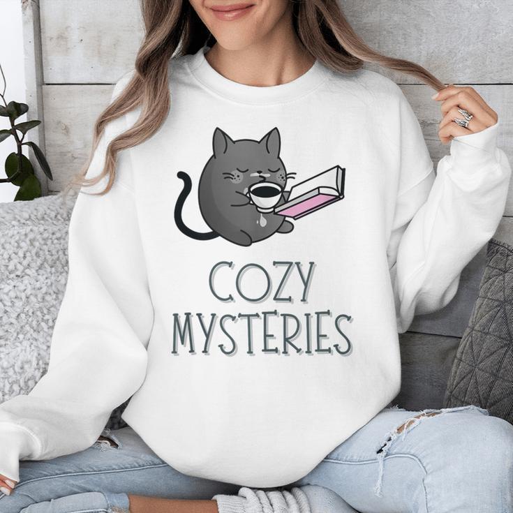 Cozy Mysteries Coffee And Novel For Book Lovers Unisex Sweatshirt Cozy Mysteries Coffee And Novel For Book Lovers Unisex Sweatshirt
