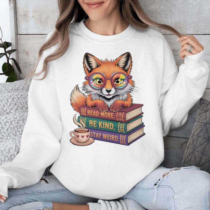 Cute Nerdy Fox Read Books Be Kind Stay Weird Book Club Premium Tri-Blend Unisex Sweatshirt Cute Nerdy Fox Read Books Be Kind Stay Weird Book Club Premium Tri-Blend Unisex Sweatshirt