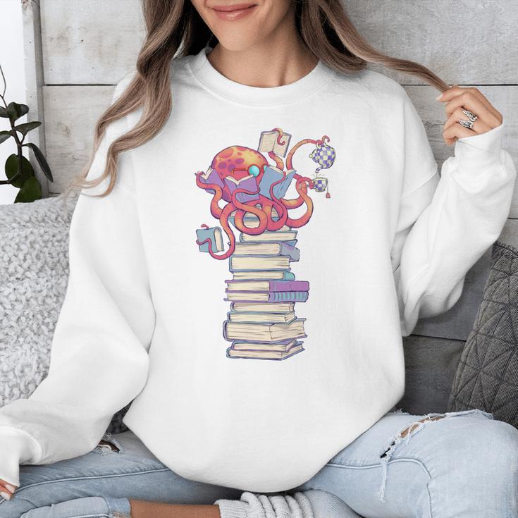 Cute Octopus Bookworm Fun Reading Tee For Book Lovers Unisex Sweatshirt Cute Octopus Bookworm Fun Reading Tee For Book Lovers Unisex Sweatshirt