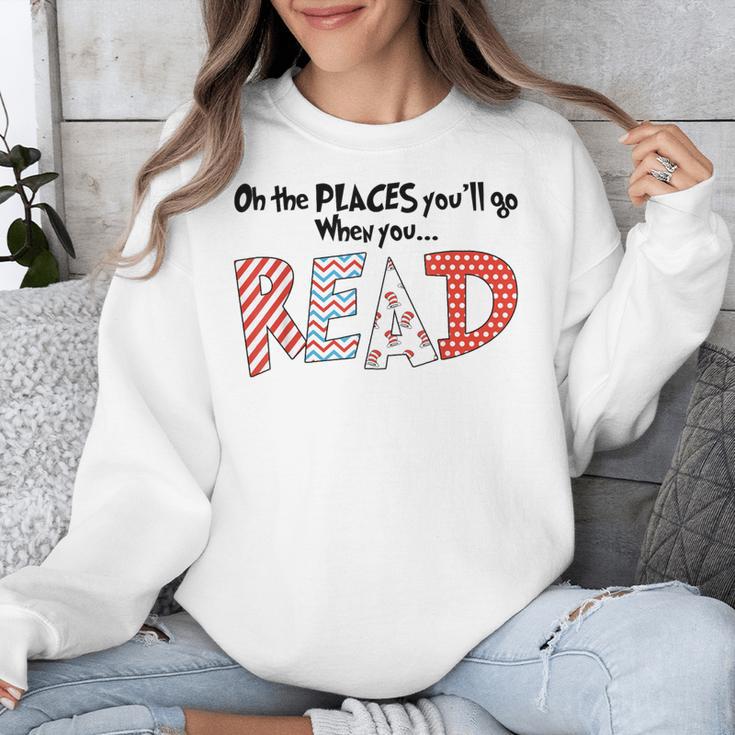Cute Read Reading Day Book Lovers Teachers Students Kids Unisex Sweatshirt