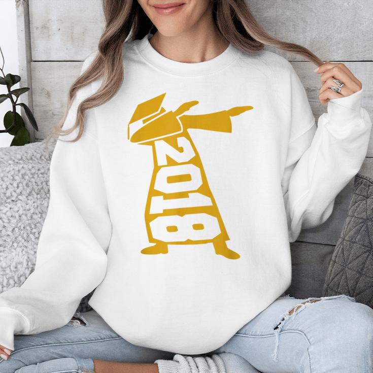Dabbing Graduation Class Of 2018 T-Shirt School Colors Unisex Sweatshirt