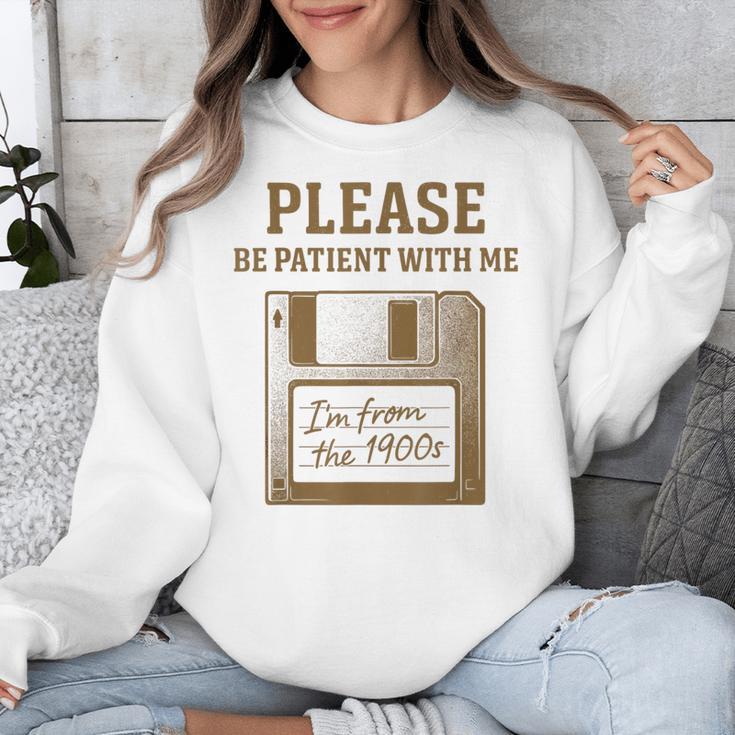 Dad Joke I'm From The 1900s Old Floppy Disk Programmer Unisex Sweatshirt