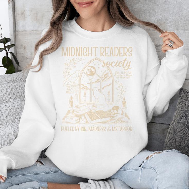 Dark Romance Book Lover Midnight Reading Readers Society Unisex Sweatshirt