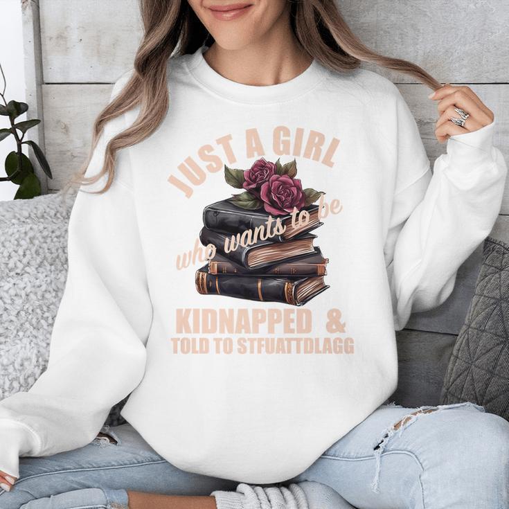 Dark Romance Women Told To STFUATTDLAGG Smutt Book Merch Premium Unisex Sweatshirt
