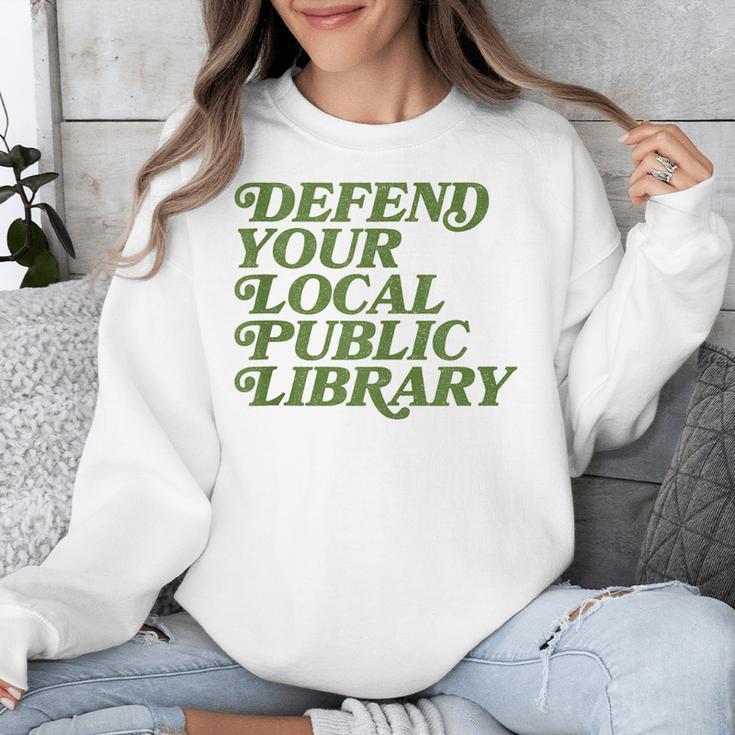 Defend Your Local Public Library For Book Lovers Unisex Sweatshirt