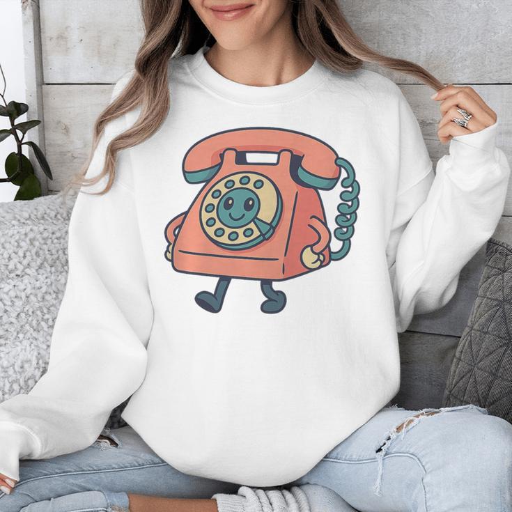 Dial It Back Retro Tech Nostalgia Vintage Premium Tri-Blend Unisex Sweatshirt