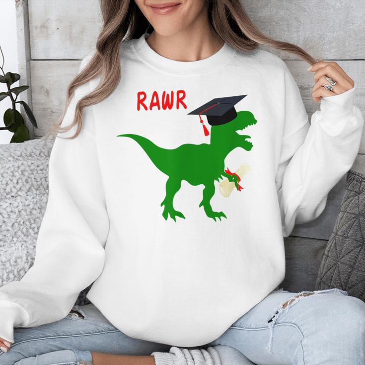 Dinosaur Rawr Diploma Graduate Graduation Unisex Sweatshirt