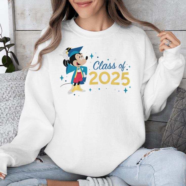 Disney Mickey Mouse Cap & Gown '25 Graduation Class Of 2025 Premium Tri-Blend Unisex Sweatshirt