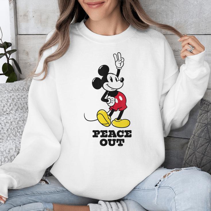 Disney Mickey Mouse Peace Out Totally Retro Graduation Unisex Sweatshirt
