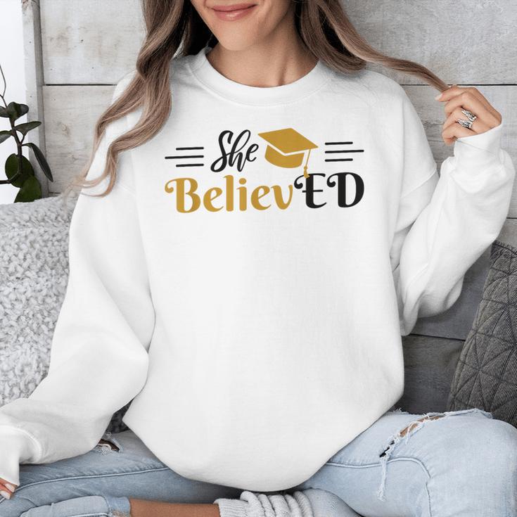 Doctor Of Education She BelievED EdD Graduation Unisex Sweatshirt