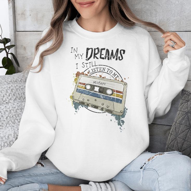 Dreams Of Music Mixtapes Retro Cassette Lifestyle Nostalgia Premium Tri-Blend Unisex Sweatshirt