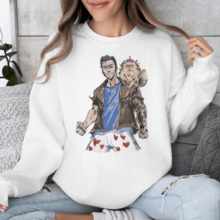 Dungeon Crawler Carl Sketchbook Princess Donut And Carl Book Unisex Sweatshirt
