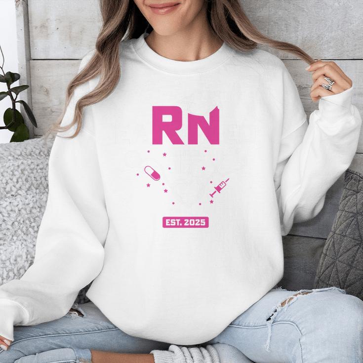 Earned It RN 2025 Nurse Graduation Nursing School Graduate Premium Tri-Blend Unisex Sweatshirt