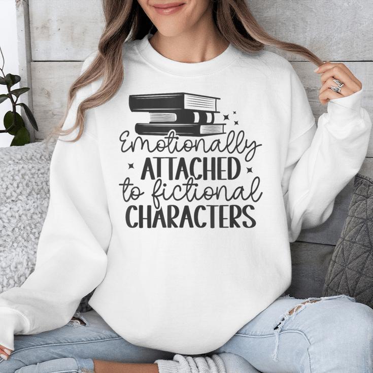 Emotionally Attached To Fictional Characters Banned Books Unisex Sweatshirt Emotionally Attached To Fictional Characters Banned Books Unisex Sweatshirt