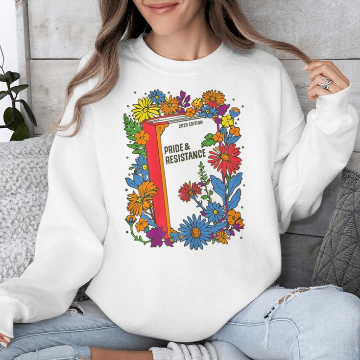 Equal Rights Book Flower Resist Feminist LGBTQ Floral Unisex Sweatshirt