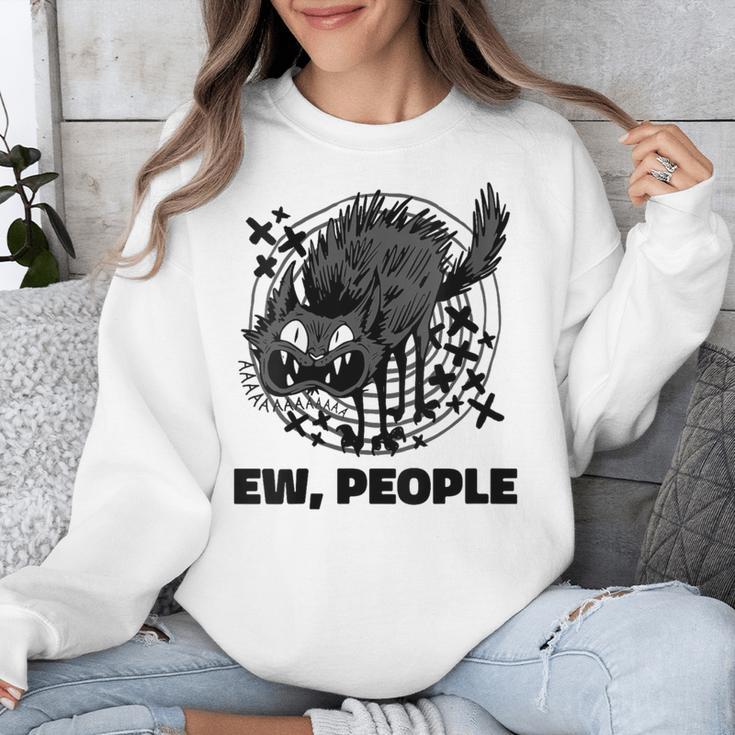 Ew People Introvert Cat Lover Crazy Cats Lady Unisex Sweatshirt Ew People Introvert Cat Lover Crazy Cats Lady Unisex Sweatshirt