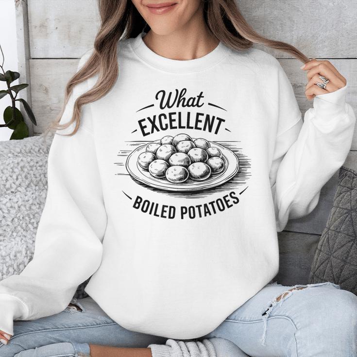 What Excellent Boiled Potatoes Book Lover Vintage Literature Unisex Sweatshirt