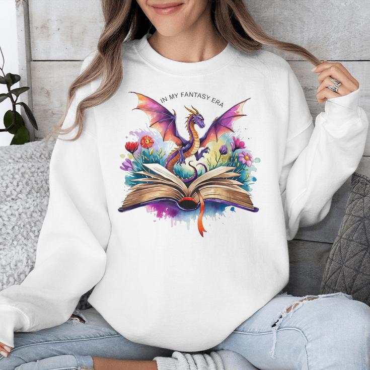 In My Fantasy Era Magic Dragon Book Unisex Sweatshirt In My Fantasy Era Magic Dragon Book Unisex Sweatshirt