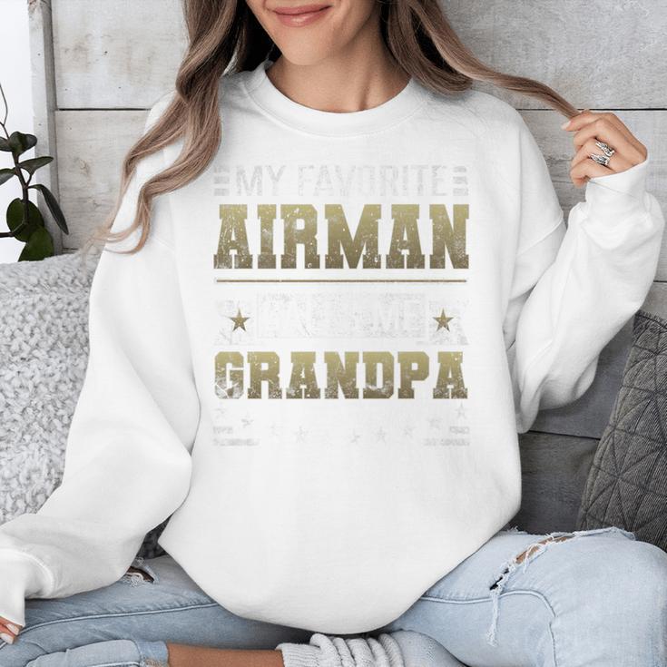 My Favorite Airman Calls Me Grandpa Airman Graduation Premium Unisex Sweatshirt