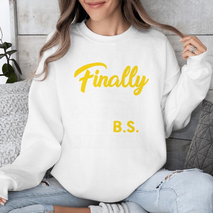 Finally Done With This BS Class Of 2025 College Graduation Premium Tri-Blend Unisex Sweatshirt