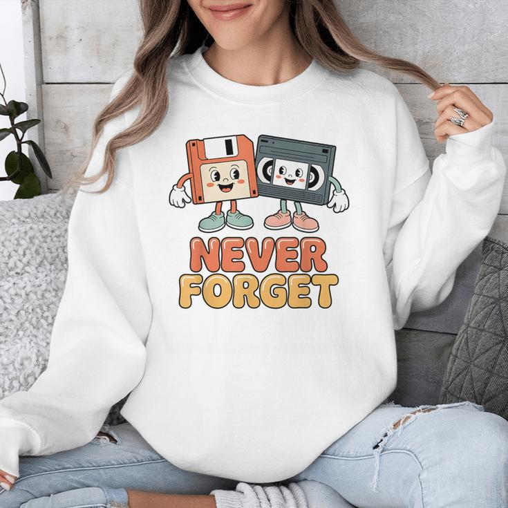Never Forget Retro Old Technology Nostalgia Unisex Sweatshirt